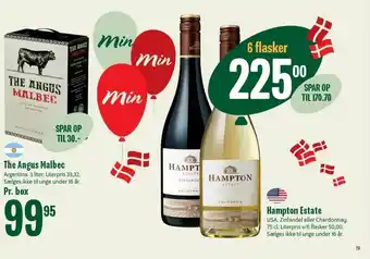 Min Købmand The Angus Malbec, Hampton Estate tilbud