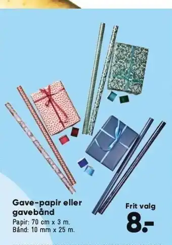 Bilka Gave-papir eller gavebånd tilbud