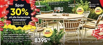 Bilka Spar 30% på alle kerteminde havemøbler tilbud