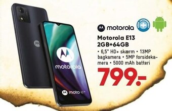 Bilka Motorola e13 2gb+64gb tilbud