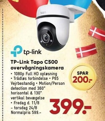 Bilka Tp-link tapo c500 overvågningskamera tilbud