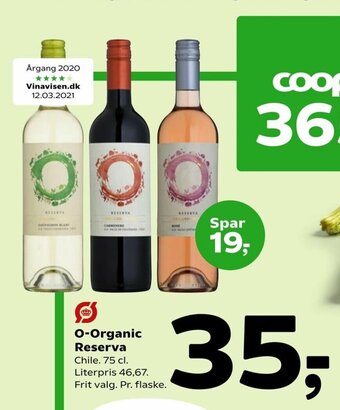 Coop 365 O-Organic Reserva tilbud