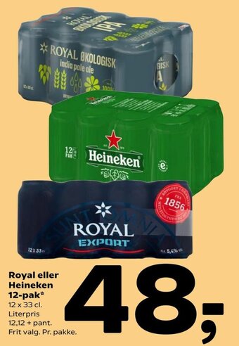 Coop 365 Royal Eller Heineken 12-Pak tilbud