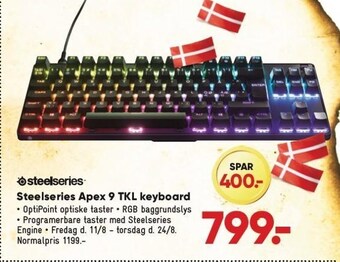 Bilka Steelseries apex 9 tkl keyboard tilbud