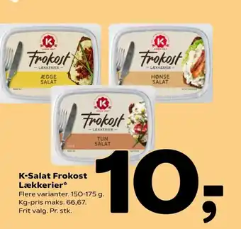 Coop 365 K-Salat Frokost Lækkerier 150-175g tilbud