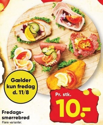 Bilka Fredags smørrebrød tilbud