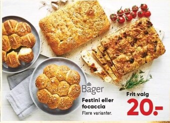 Bilka Festini eller focaccia tilbud