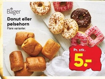 Donut eller pølsehorn