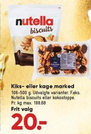 Bilka Kiks- eller kage marked tilbud