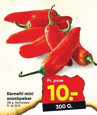 Bilka Kernefri mini snackpeber tilbud