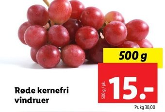 Lidl Røde kernefri vindruer tilbud