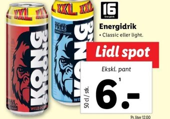 Lidl Energidrik tilbud