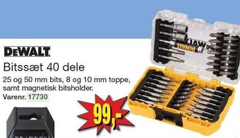 Harald Nyborg Dewalt bitssæt 40 dele tilbud