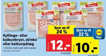 Lidl Kyllinge- eller kalkunbryst, skinke eller kalkunpålæg tilbud