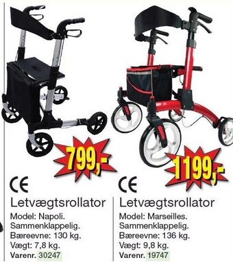 Harald Nyborg Letvægtsrollator tilbud