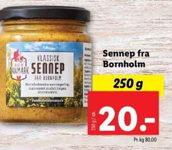 Lidl Sennep fra Bornholm tilbud