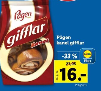 Lidl Pågen kanel gifflar tilbud
