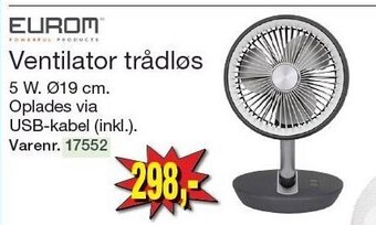 Harald Nyborg Ventilator trådløs tilbud