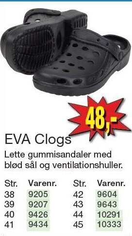 Harald Nyborg Eva clogs tilbud