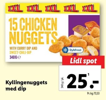 Lidl Kyllingenuggets med dip tilbud