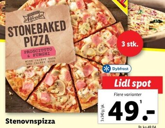 Lidl Alfredo Stenovnspizza tilbud