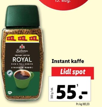 Lidl Instant kaffe tilbud
