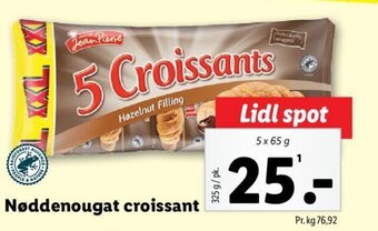 Lidl Nøddenougat croissant tilbud