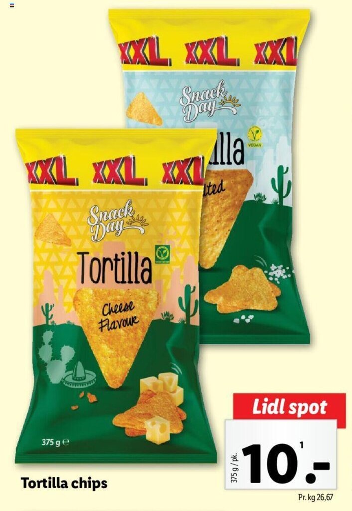 Tortilla chips tilbud hos Lidl