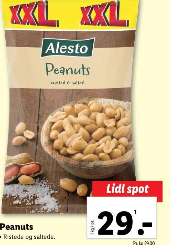 Peanuts tilbud hos Lidl