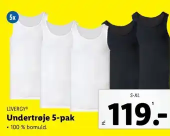 Lidl LIVERGY® Undertrøje 5-pak tilbud