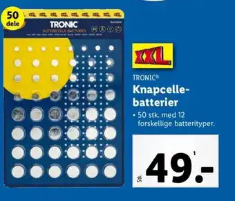 Lidl TRONIC® Knapcelle-batterier tilbud
