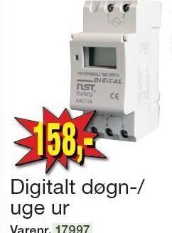 Harald Nyborg Digitalt døgn-/uge ur tilbud