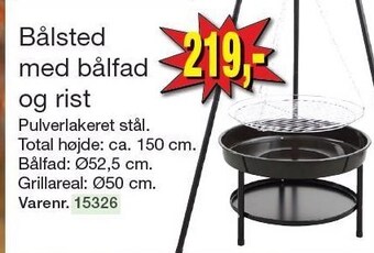 Harald Nyborg Bålsted med bålfad og rist tilbud