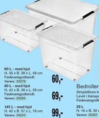 Harald Nyborg 60 l - med hjul, 80 l - med hjul eller 145 l - med hjul tilbud