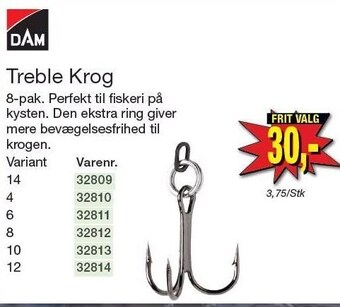 Harald Nyborg Treble krog tilbud
