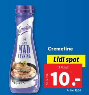 Lidl Cremefine tilbud