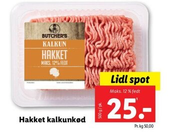 Lidl Hakket kalkunkød tilbud