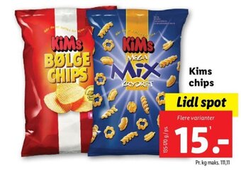 Lidl Kims chips tilbud