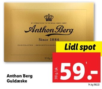 Lidl Anthon Berg Guldæske tilbud