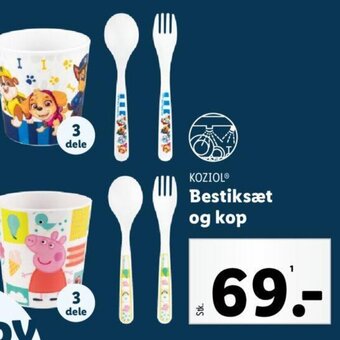 Lidl KOZIOL® Bestiksæt og kop tilbud