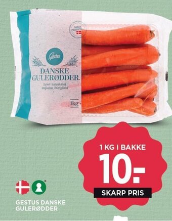 MENY GESTUS DANSKE GULERØDDER tilbud