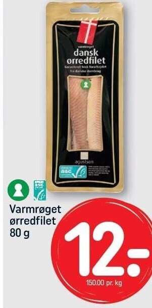 REMA 1000 Varmrøget ørredfilet tilbud