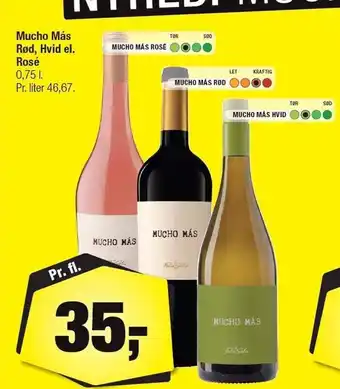 Calle Mucho más rød, hvis el. rosé tilbud
