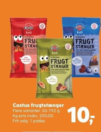 Kvickly Castus frugtstænger tilbud
