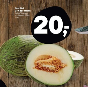 Kvickly Stor piel de sapo melon tilbud