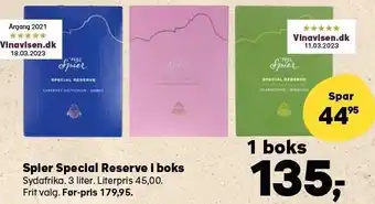 Kvickly Spier secial reserve i boks tilbud