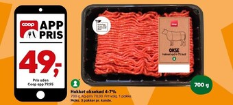Kvickly Hakket oksekød 4-7% tilbud