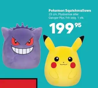 Kvickly Pokemon squishmallows tilbud
