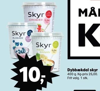 Kvickly Dybbækdal skyr tilbud