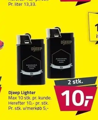 Fleggaard Djeep lighter - 2 stk. tilbud